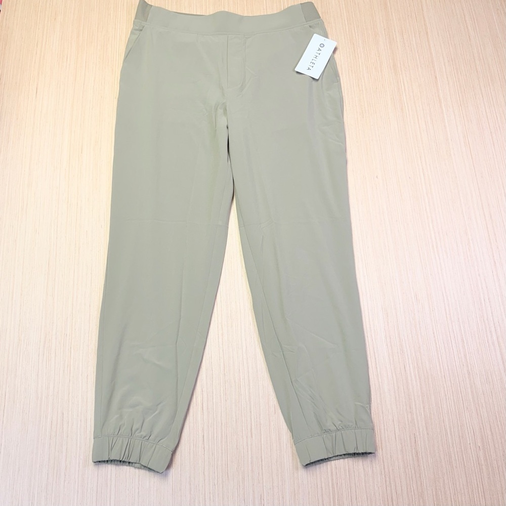NEW Athleta Brooklyn Mid Rise Ankle Pant Womens 14 Olive Branch - Picture 2 of 12